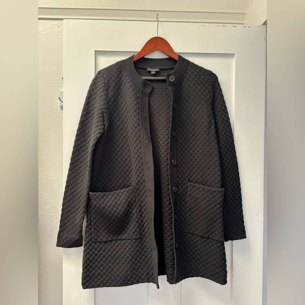 COS Black Lightweight Quilted Jacket